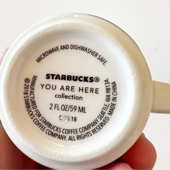 Starbucks Washington State Mini Mug Ornament You Are Here Souvenir Cup Collector - Picture 6 of 6